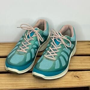 Ecco Biom Fjuel blue green sneakers Woman's size 40